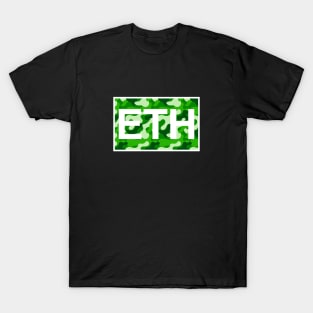 Ethereum Green Camo Inside T-Shirt